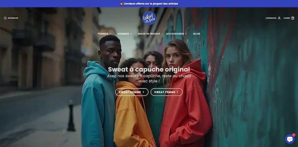 tshirtenfolie boutique de t-shirts et sweats design